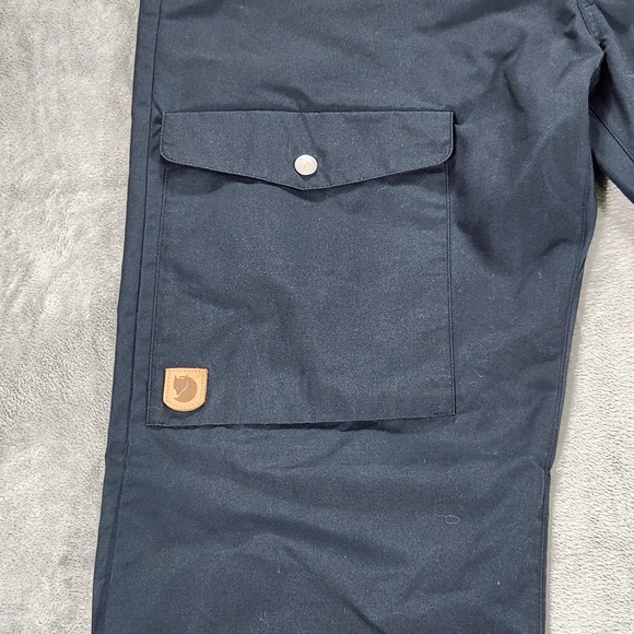 Fjallraven Pants Mens Medium 40x36 Navy Greenland Jeans G-1000 Cargo Hiking - Picture 3 of 16